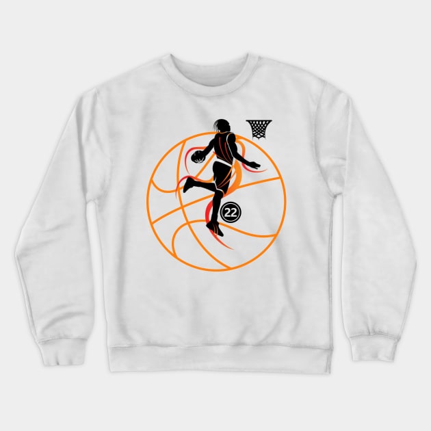 basketball team Crewneck Sweatshirt by logo desang